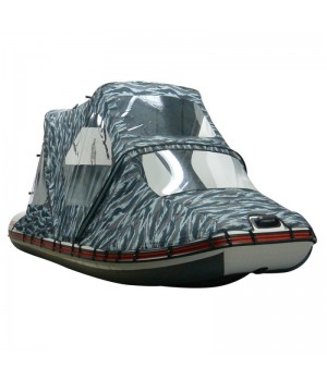 Тент трансформер КОМБИ на лодку ПВХ